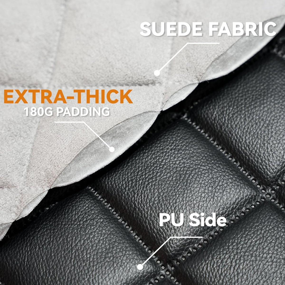 Car Seat Covers for Dogs–Waterproof PU Leather Car Front