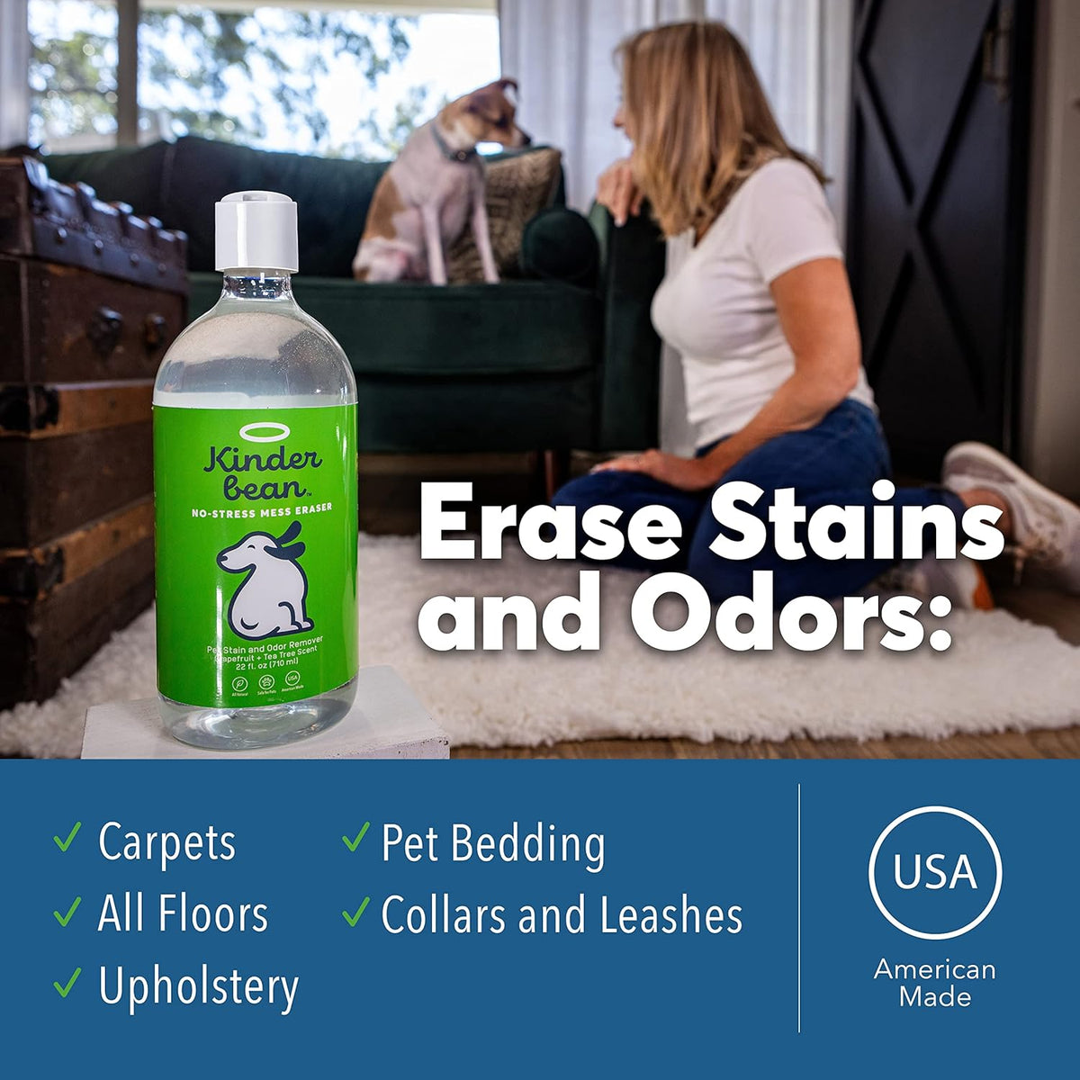 Dog & Cat Urine Stain and Odor Eliminator for Carpet
