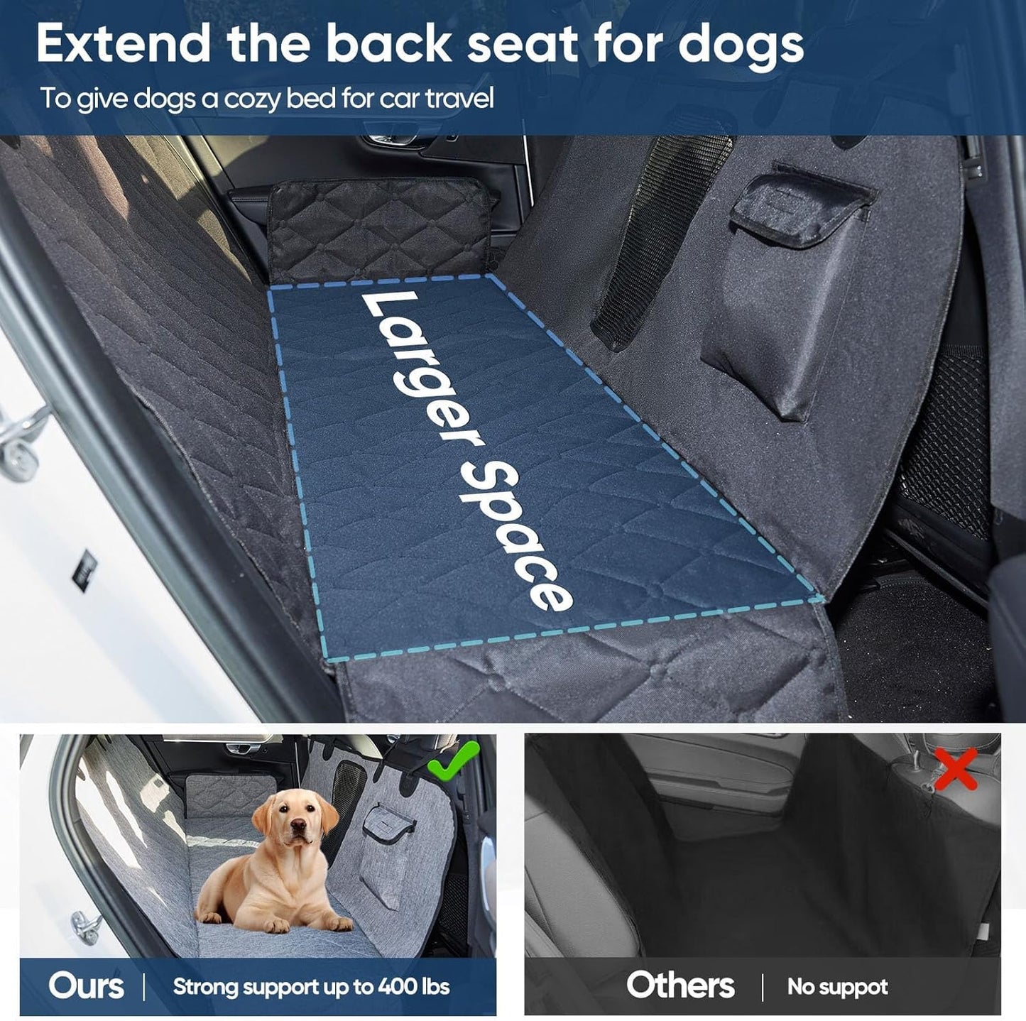 Car Back Seat Pet Mat for Porsche 911 2000-2025, Rear Pet