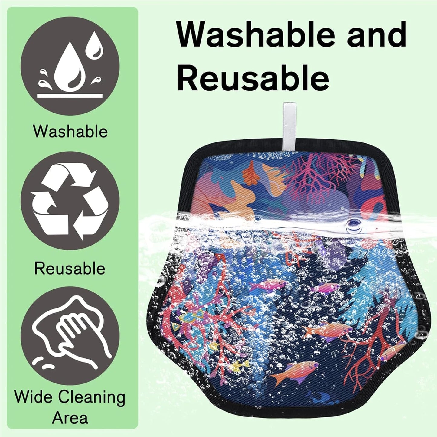 Under The Sea 2Pcs Electrostatic Reusable Pet Hair Removal