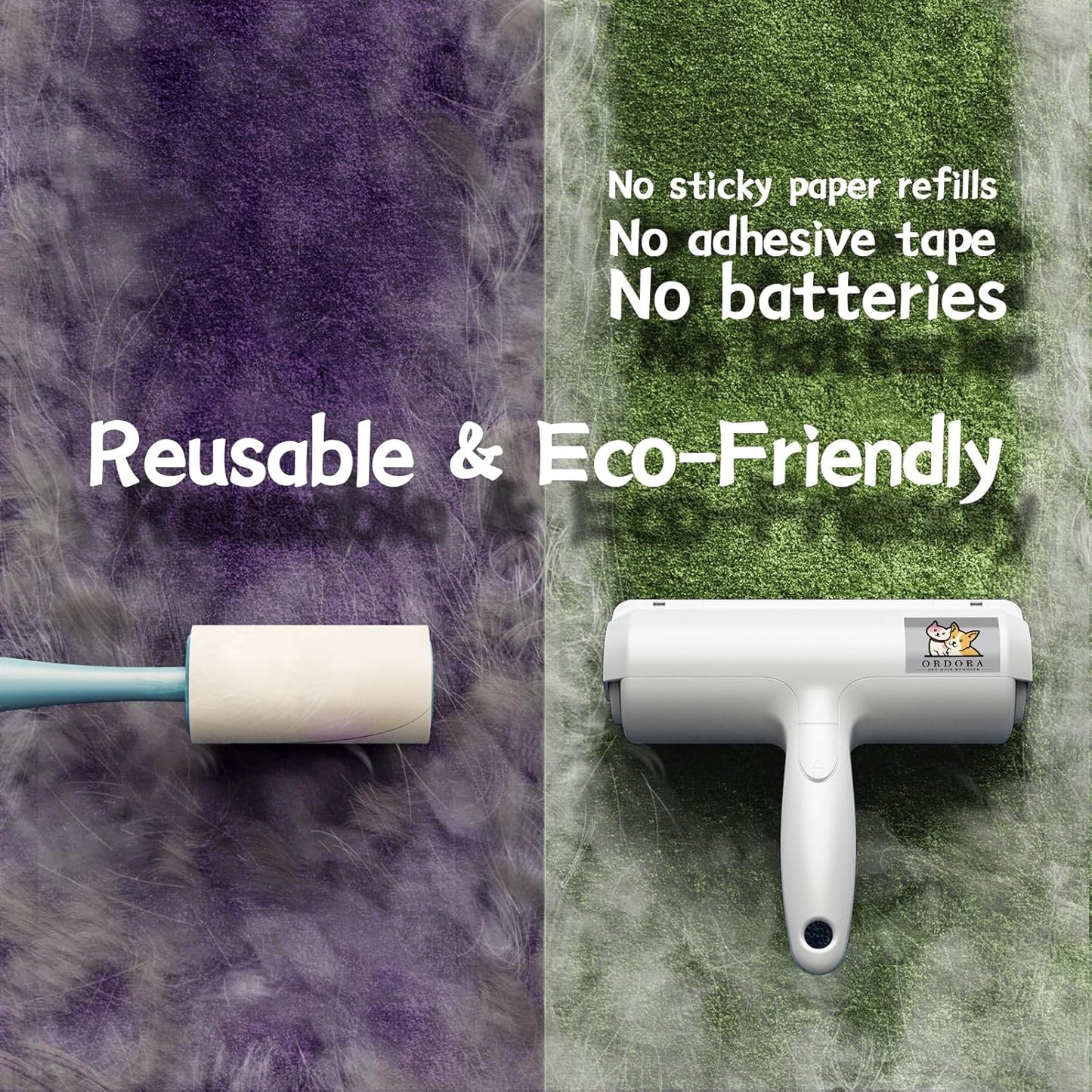 Pet Hair Removal Tool: Reusable Lint Roller for Pet Hair