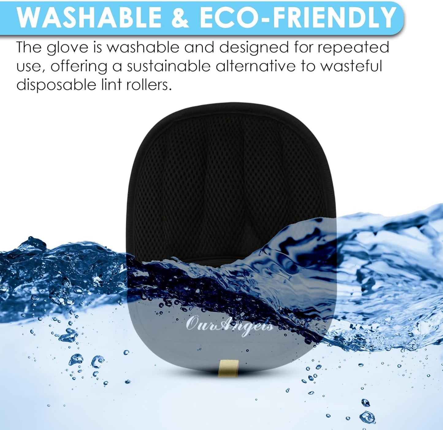 Pack of 2 Electrostatic Pet Hair Removal Gloves – 5 Finger