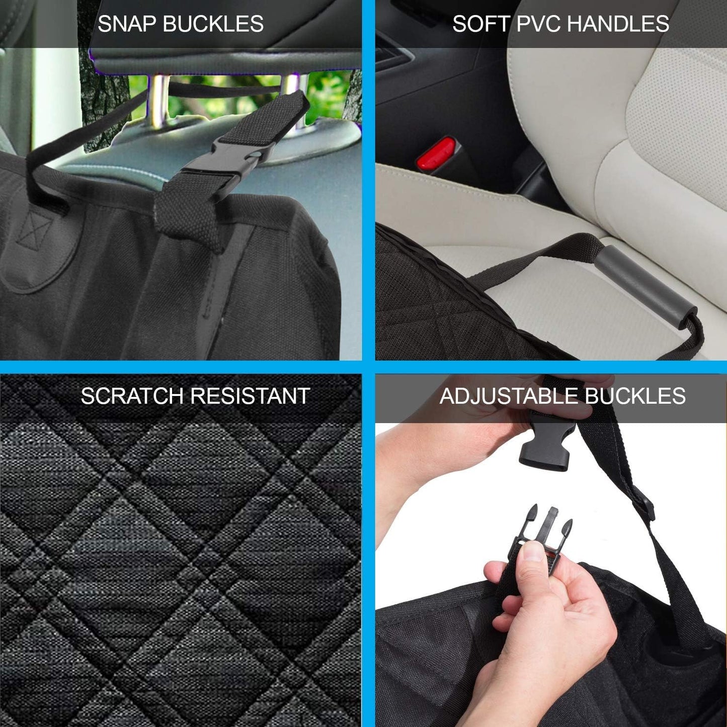 Hammock Backseat Protector Waterproof Scratchproof for Dogs