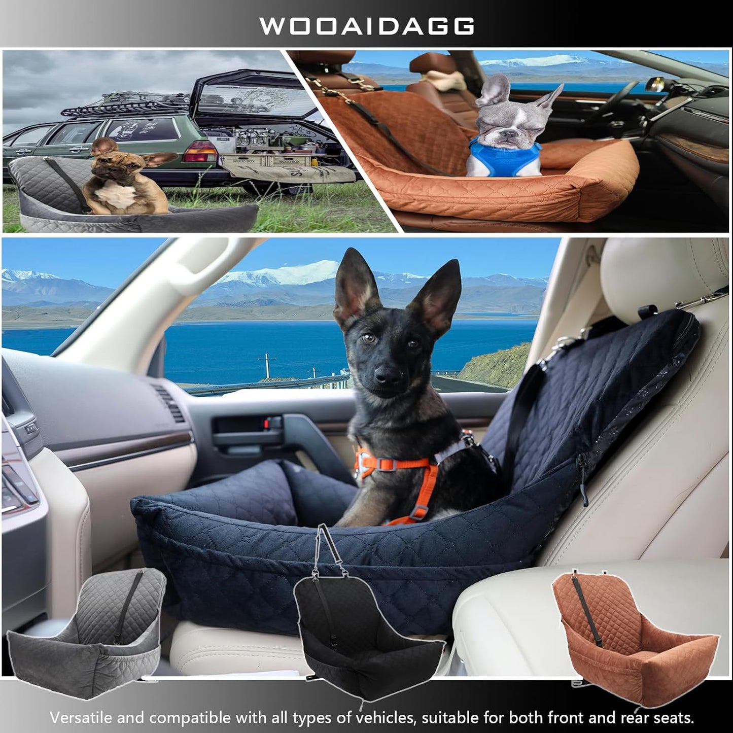 Dog Car Seat for Small Dogs Up to 25 lbs,Covered Ultra-Soft