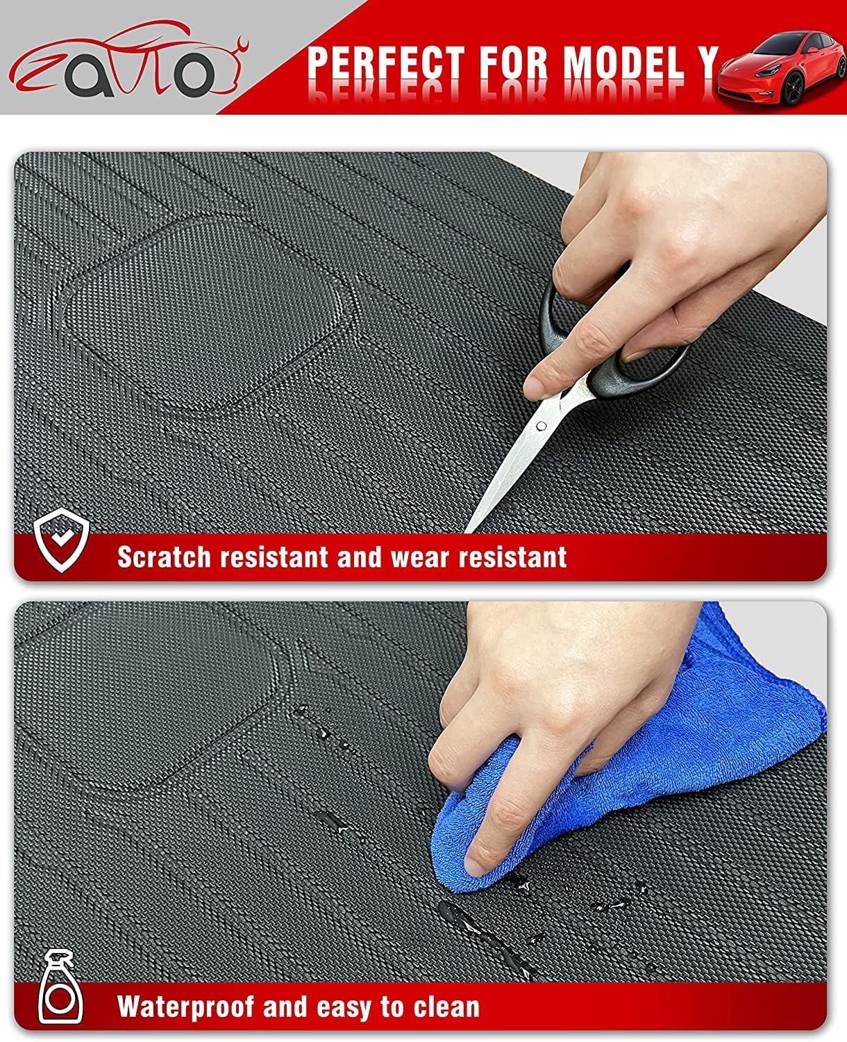 Rear Seat Back Cover Backrest Protector for Tesla Model Y