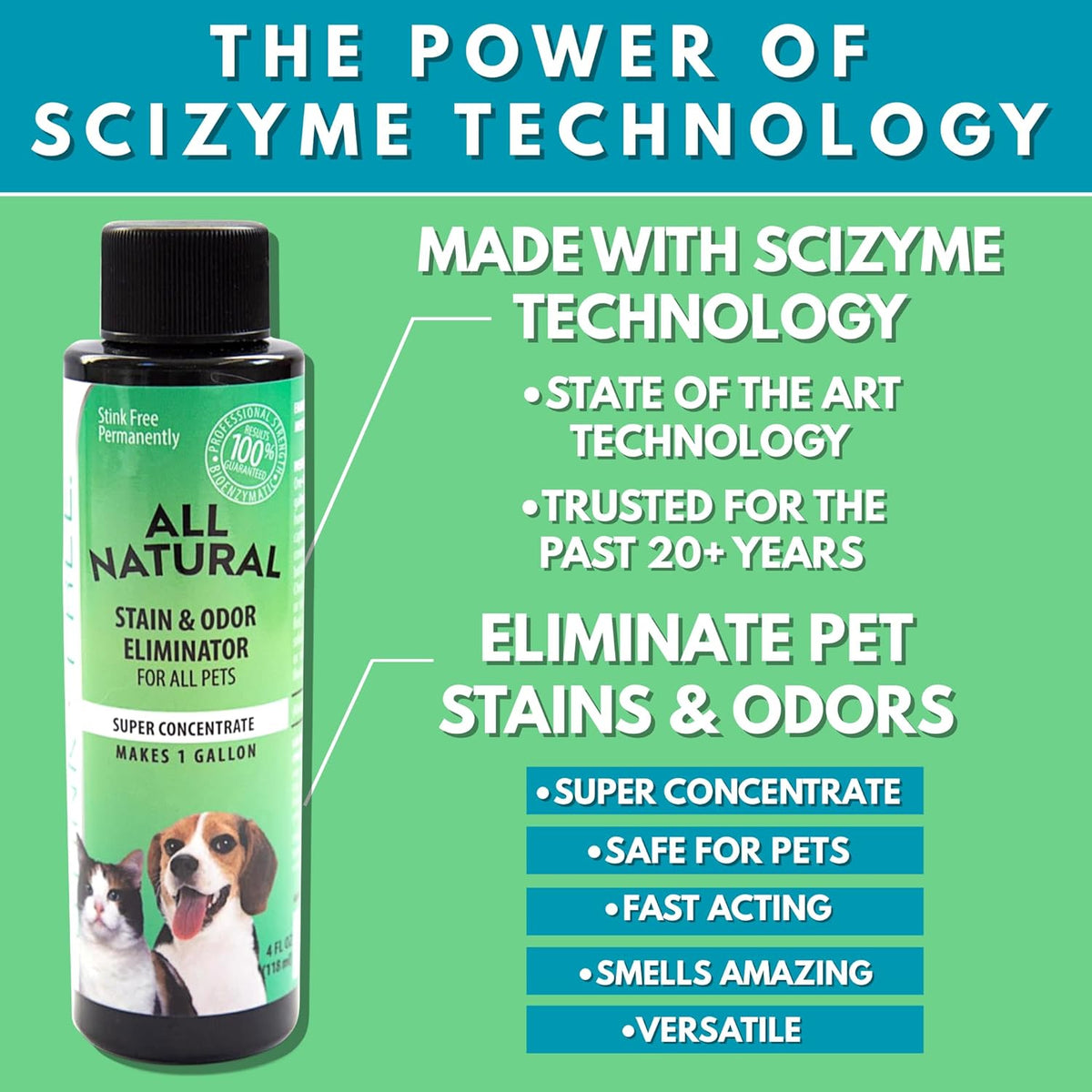 All Natural Stain & Urine Odor Eliminator Pet Enzyme