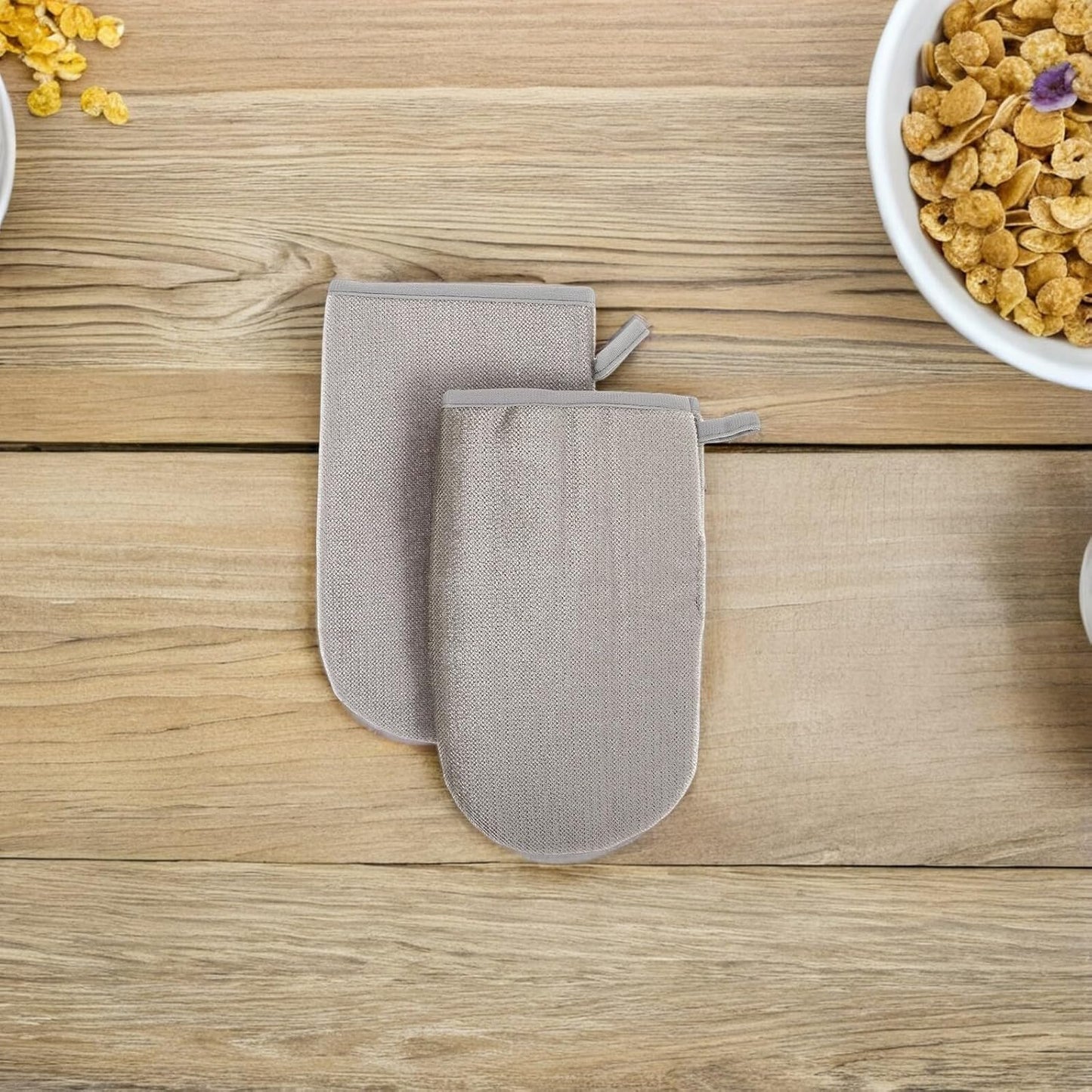 2pcs Double-Sided Pet Hair Removal Gloves with