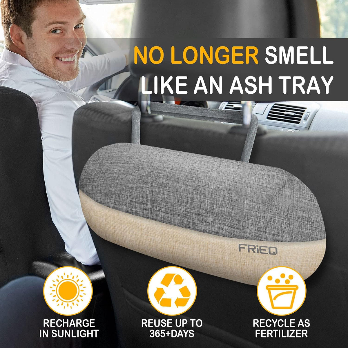 Car Air Freshener, 100% Activated Bamboo Charcoal Air
