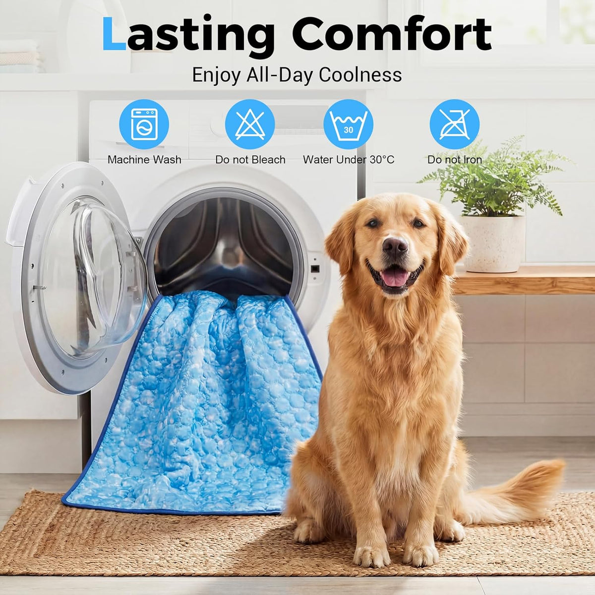 Dog Cooling Mat, Arc-Chill Cooling Fiber Self-Cooling Pad