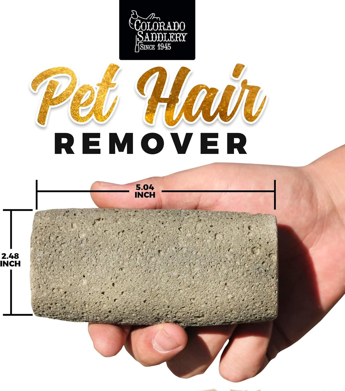 Colorado Groomer's Pet Hair & Fur Remover | No More Hairy Carpet, Car, Couch or Clothing | Made in The USA | for Dogs, Cats, Horses & More