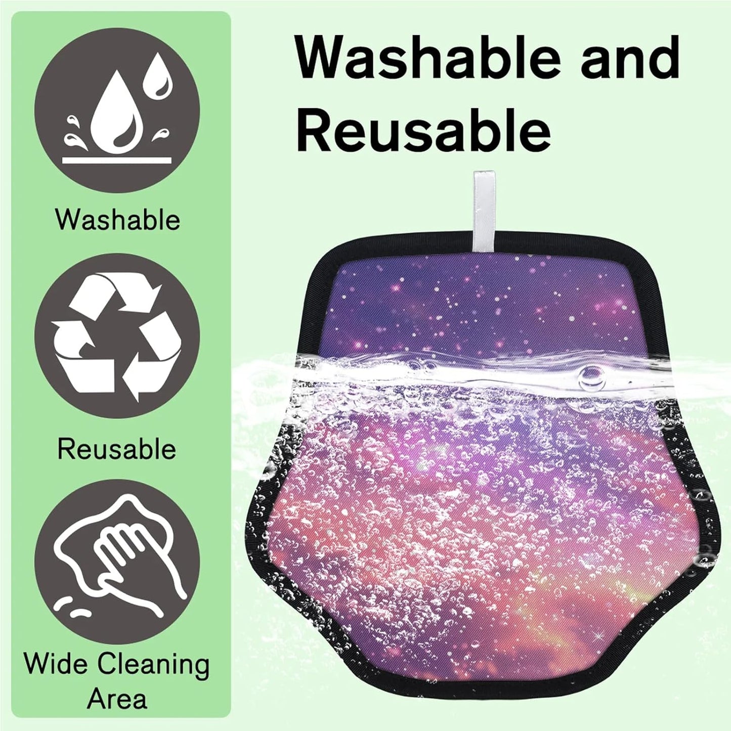 Starry Galaxy Print 2Pcs Electrostatic Reusable Pet Hair
