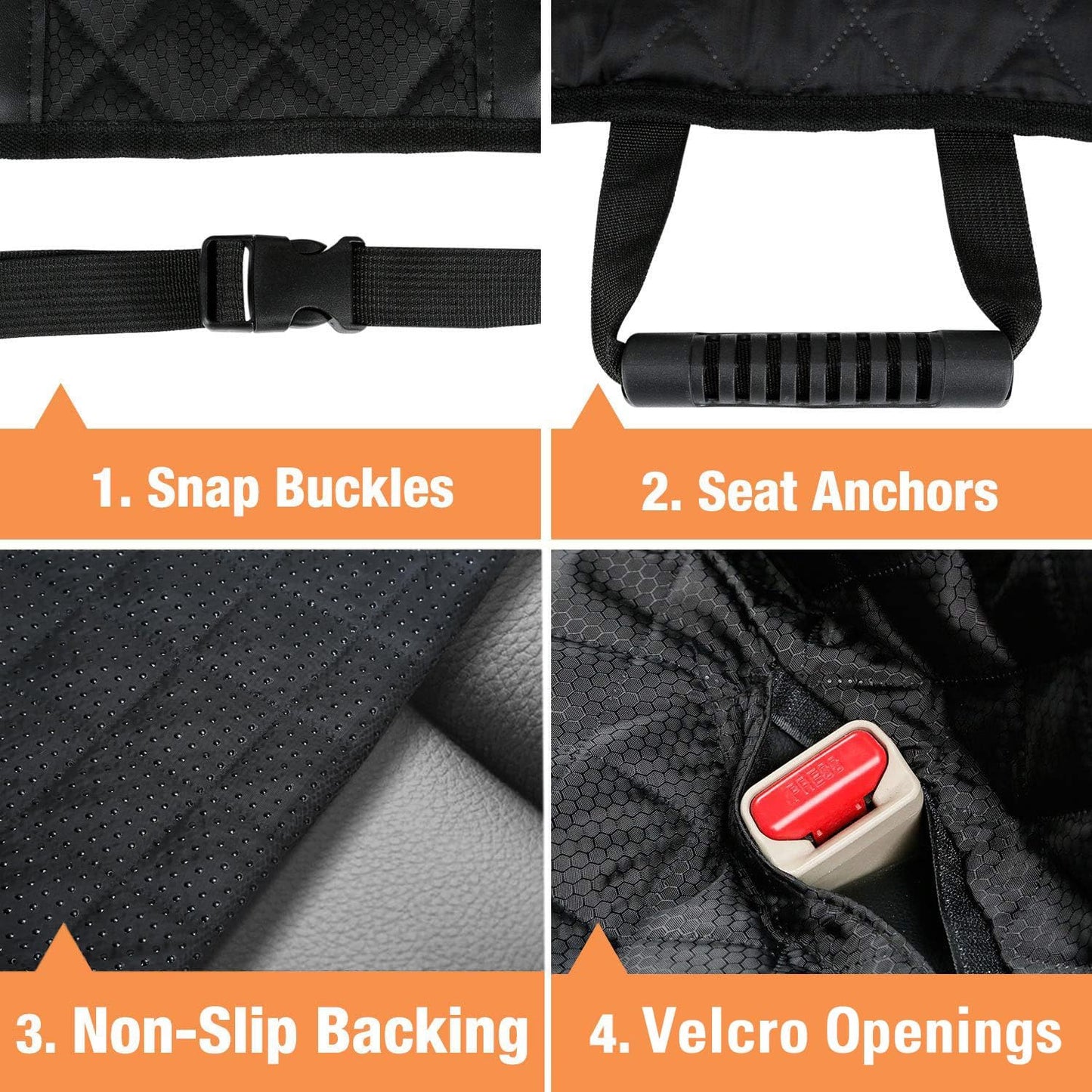 Waterproof Scratchproof Pet Bench Seat Covers for Cars