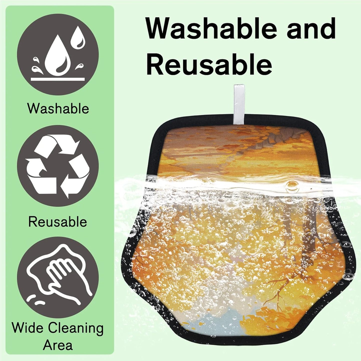 Fall Season Theme 2Pcs Electrostatic Reusable Pet Hair