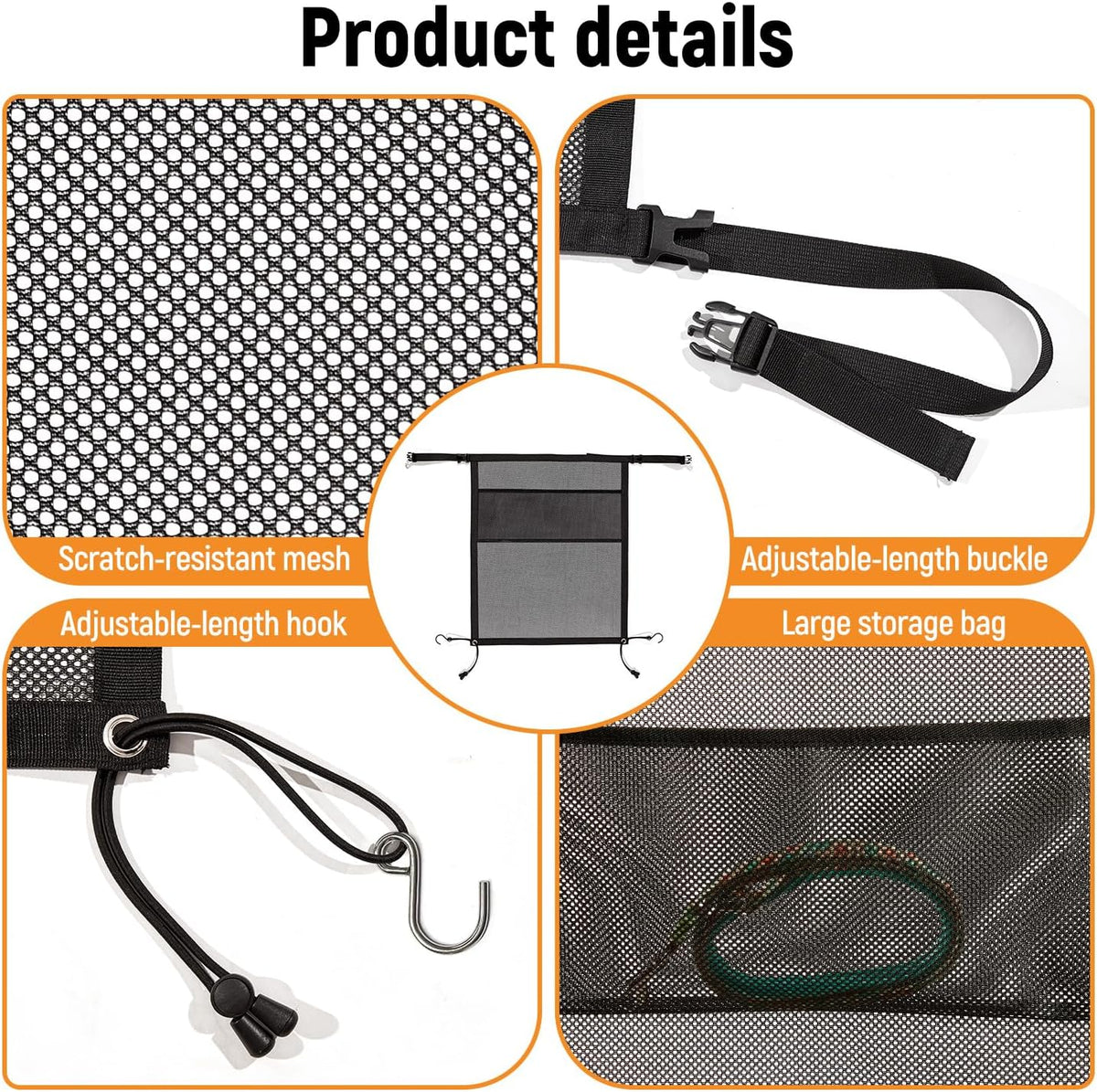 Dog Car Barrier,Dog Net for Car Divider,Pet Barrier with
