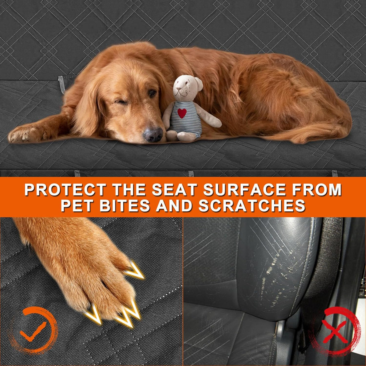 Dog Car Seat Cover Compatible with Subaru Crosstrek