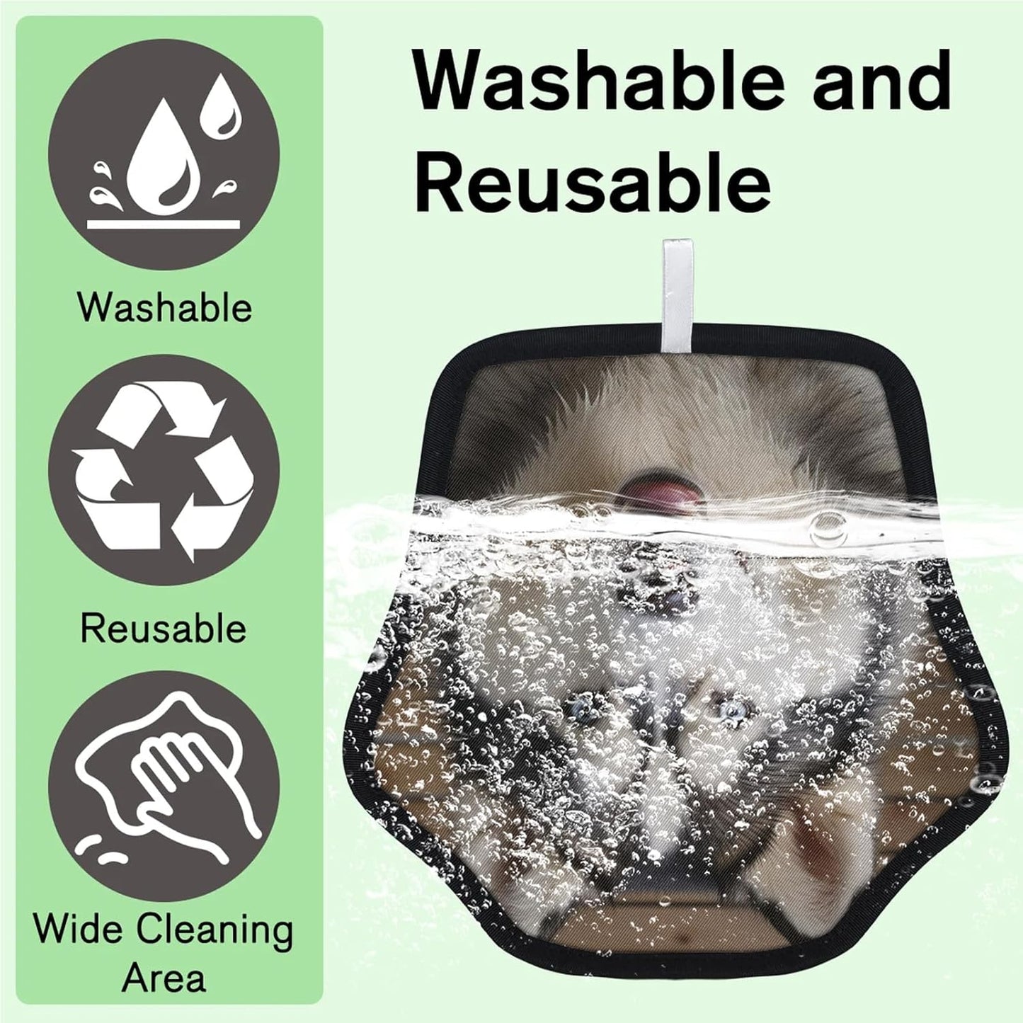 Pet Hair Removal Glove for Dogs Cats Reusable Washable Set