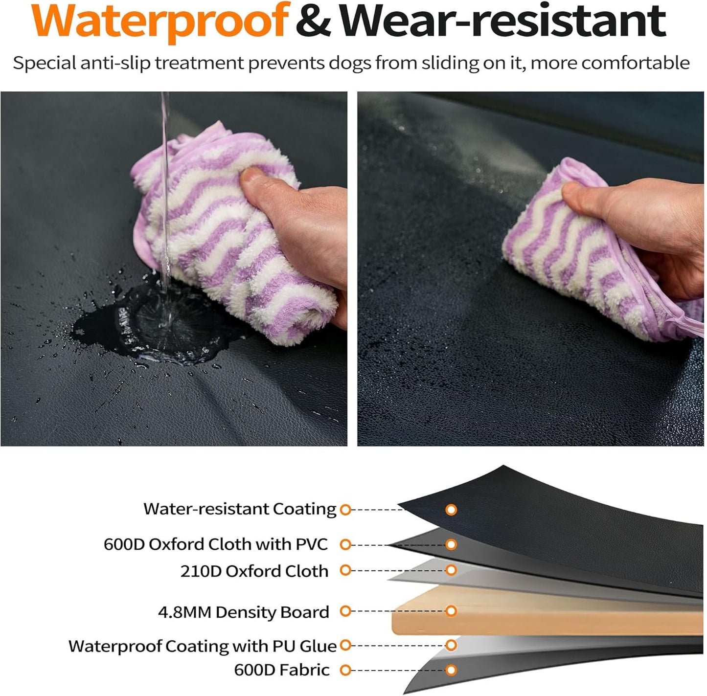 Back Seat Extender for Dogs | Waterproof, Anti-Scratch, PU