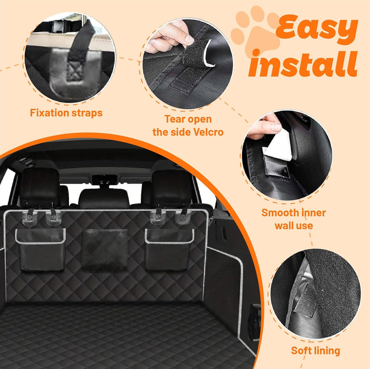 Cargo Liner for Dogs for Mazda CX-3 CX-5 CX-30 CX-50 CX-7