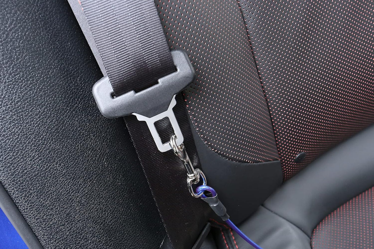 Pet Dog Car Seat Belt Restraint, Coated Stainless Steel