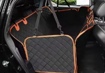 4-in-1 Convertible Dog Car Seat Cover, Waterproof Back Seat