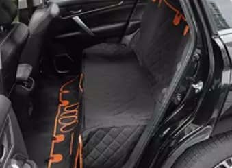 4-in-1 Convertible Dog Car Seat Cover, Waterproof Back Seat