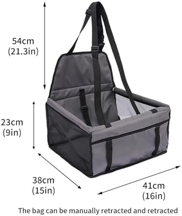 Dog Car Seat Cushion Hanging Bag Travel for Small to Medium