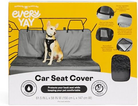 by Petco Road Trippin' Grey Car Seat Cover Large Grey