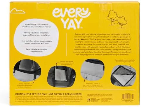 by Petco Road Trippin' Grey Car Seat Cover Large Grey