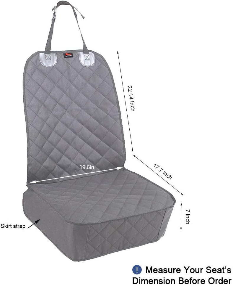 Dog Car Seat Covers, Pet Front Cover for Cars, Trucks, and