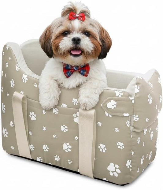 Dog Car Seat for Small Dogs – Center Console Pet Carrier