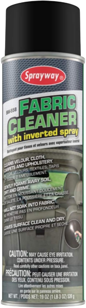 Sprayway SW558 Fabric Cleaner With Inverted Spray, 19 oz
