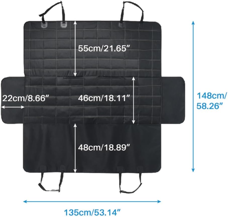 Dog Backseat Cover Hammock for Car SUV Truck - Waterproof
