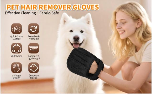 Pet Hair Removal Glove - Efficient Deshedding & Grooming