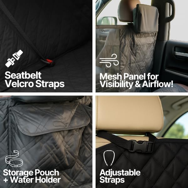 Deluxe Full-Size Truck Crew Cab Dog Seat Cover –
