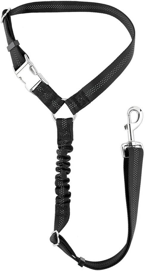 Dog Seat Belt for Car Headrest, Reflective and Adjustable