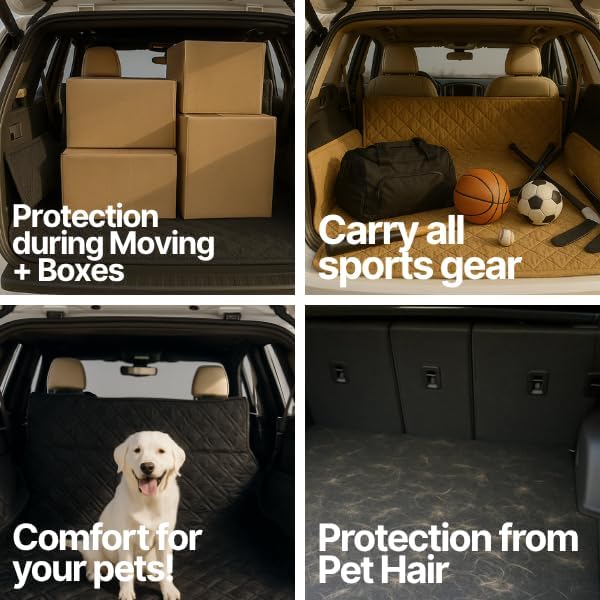 Dog Cargo Liner for SUV - Heavy Duty Quilted and Padded Mat