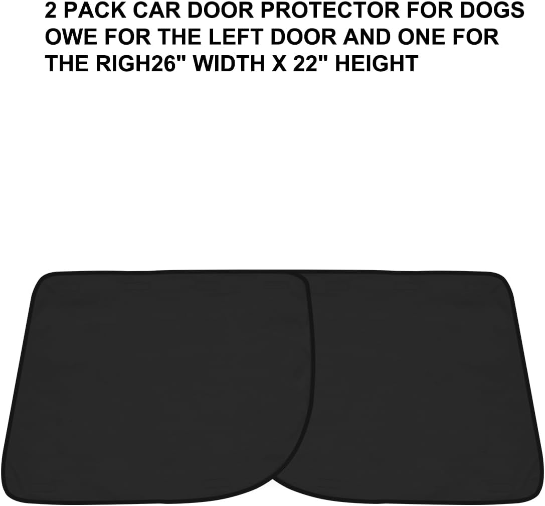 2 Pcs Car Door Protector for Dogs Waterproof Anti Scratch