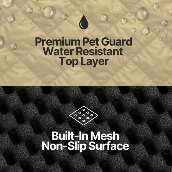 Deluxe Quilted and Padded Dog Pet Car Single Seat Cover