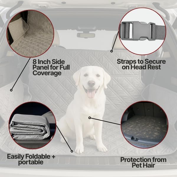 Dog Cargo Liner for SUV - Heavy Duty Quilted and Padded Mat