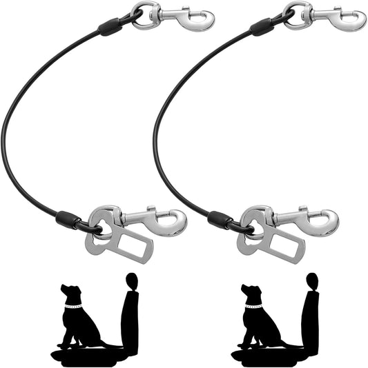 Dog Seat Belt Harness for Car,2pcs Dog Seatbelt of Coated