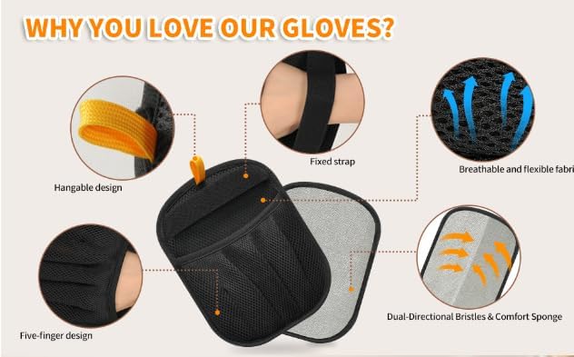 Pet Hair Removal Glove - Efficient Deshedding & Grooming