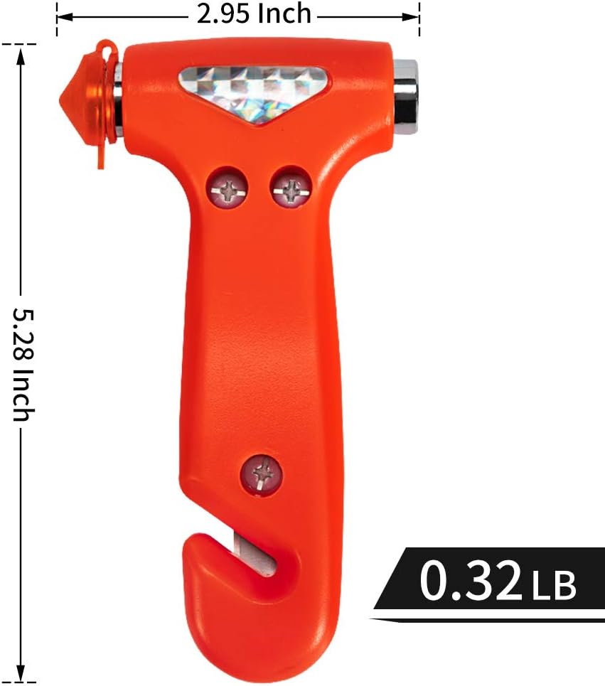 4-Pack Car Safety Hammer, Auto Emergency Escape Hammer with