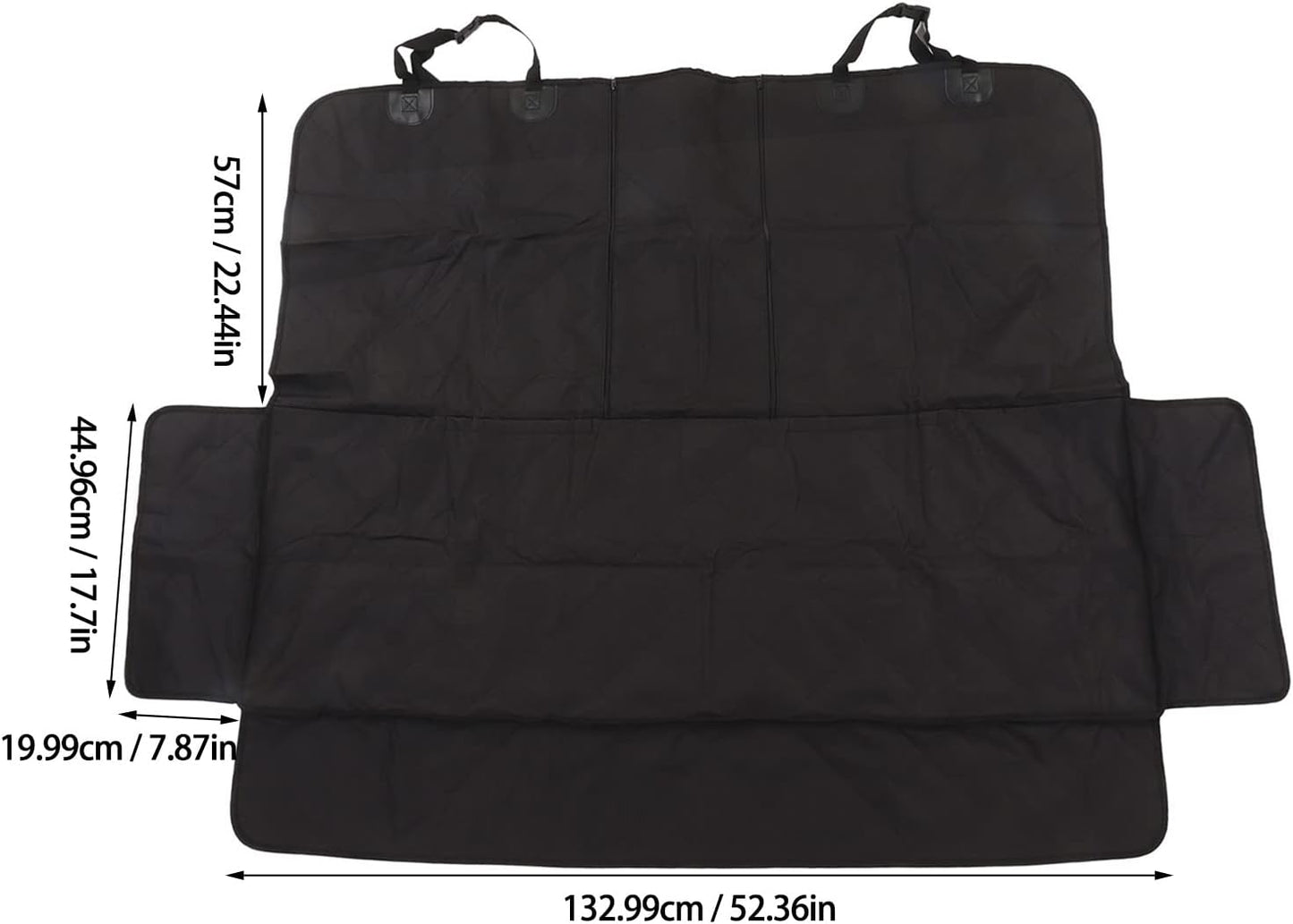 Dog Car Seat Cover, Pet Car Back Seat Cover with Breathable