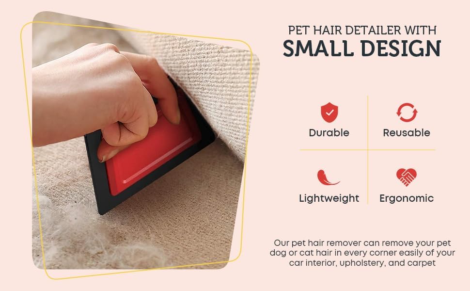 Mini Pet Hair Lint Fur Remover Detailer - Dog Cat Hair
