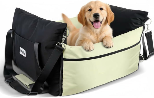 Dog Carseat for Small Dogs – Harness-Compatible Pet Travel