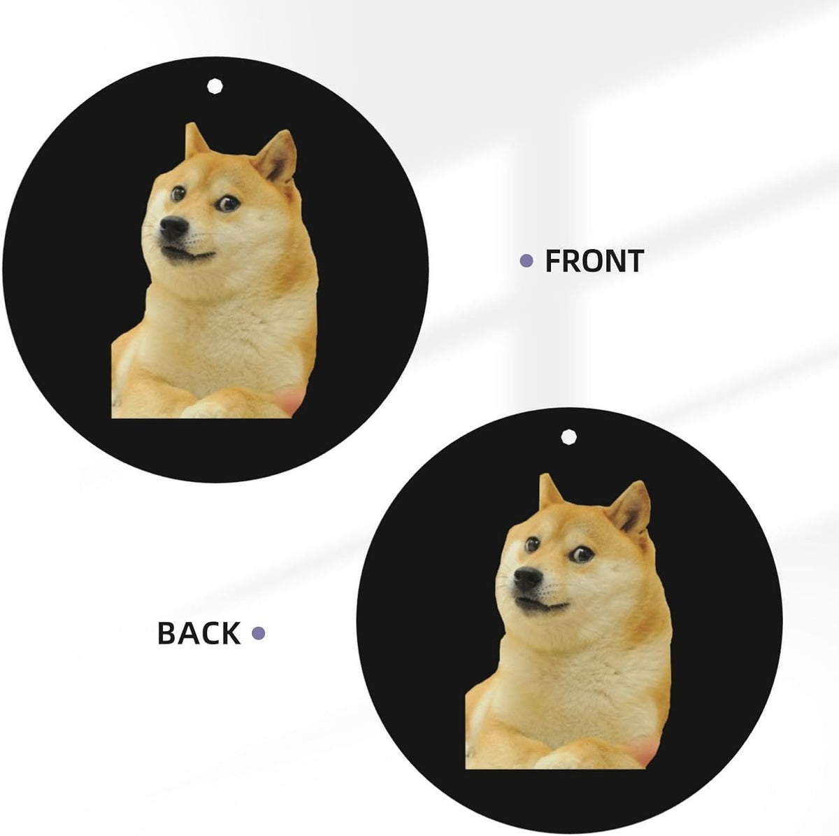 Mr Doge Meme Dog Car Air Freshener Card - Quick Odor