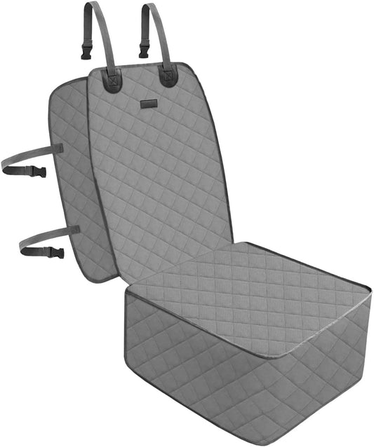 Dog Car Front Seat Cover with Side Flaps & Buckle Straps