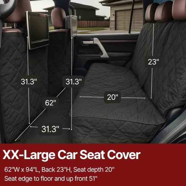 Deluxe Full-Size Truck Crew Cab Dog Seat Cover –