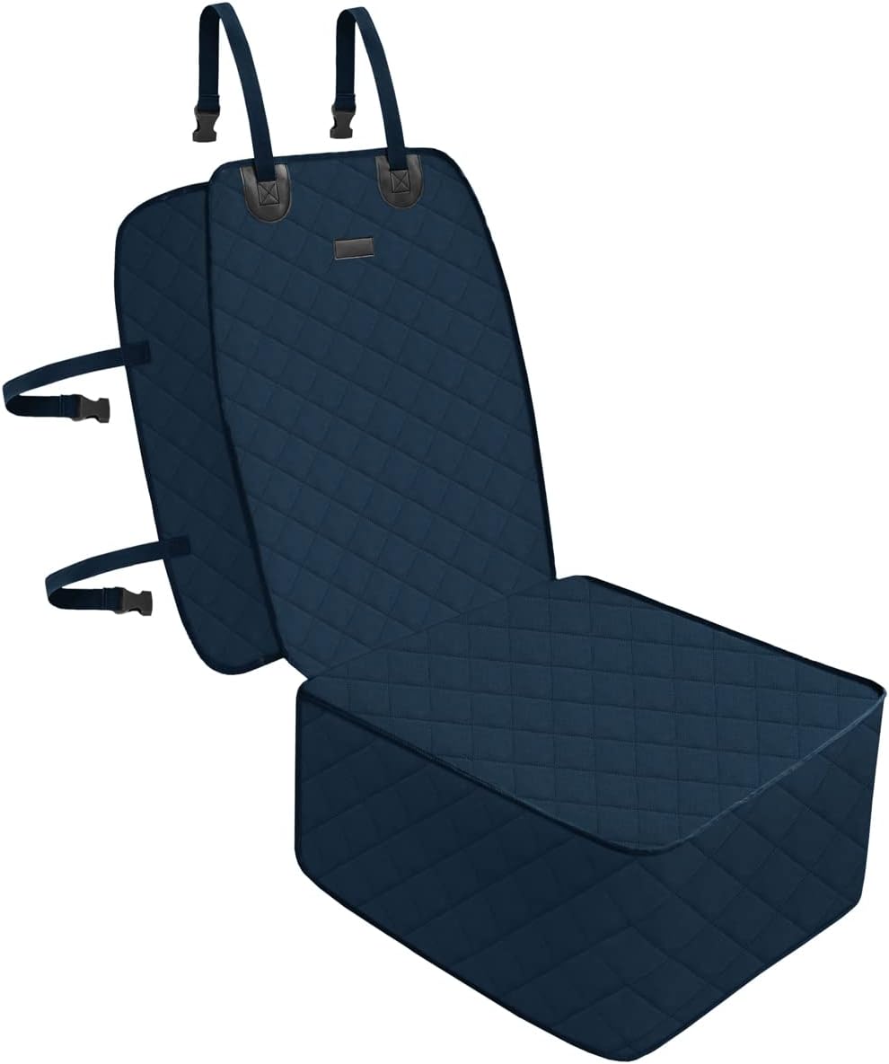 Dog Car Front Seat Cover with Side Flaps & Buckle Straps
