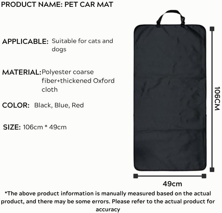 Dog Car Seat Cover for Front Passenger Seat – Waterproof